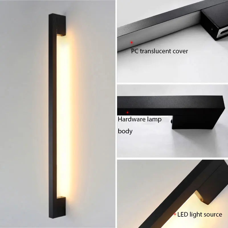 Afralia™ LED Long Wall Lamp for Modern Minimalist Interior Lighting