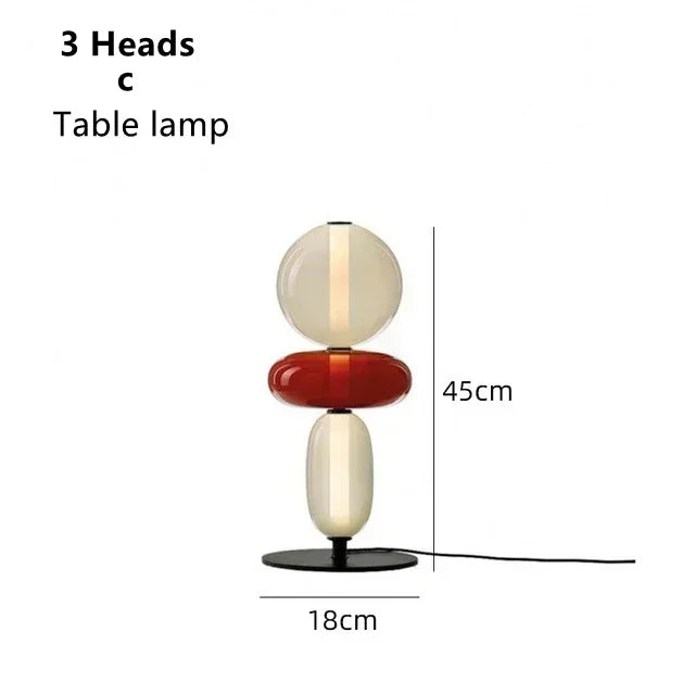 Afralia™ Glass Floor Lamp LED Table Light - Italian Design High Quality