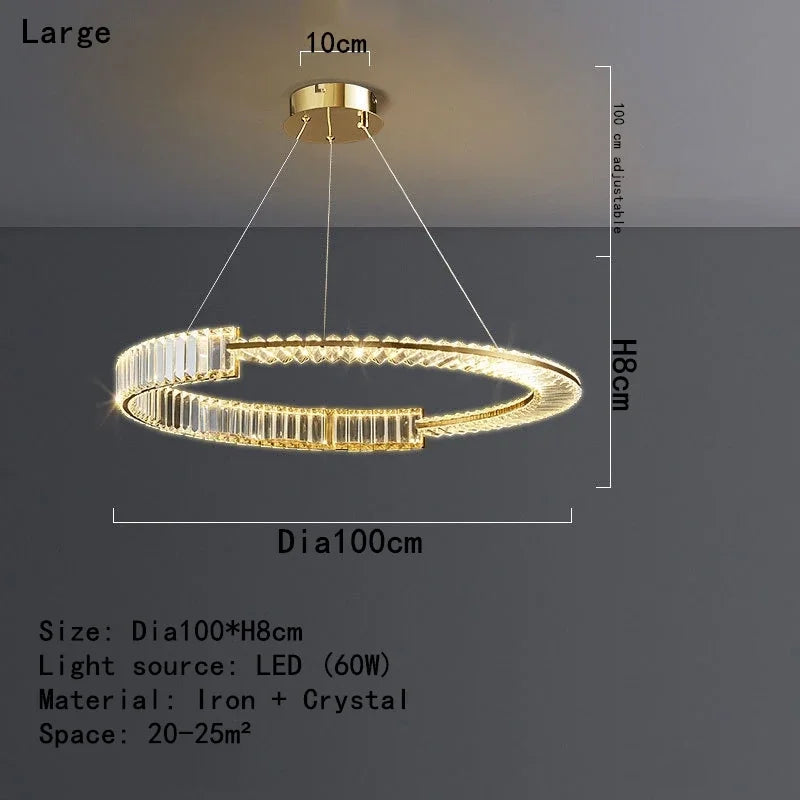 Afralia™ Crystal LED Chandelier 2025: Elegant Ceiling Light for Home, Hotel & Kitchen