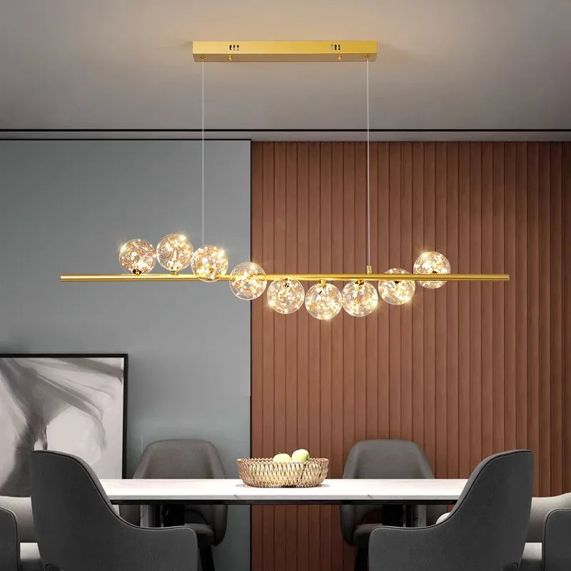 Afralia™ Modern LED Pendant Chandeliers for Living Room Dining Room Indoor Lighting