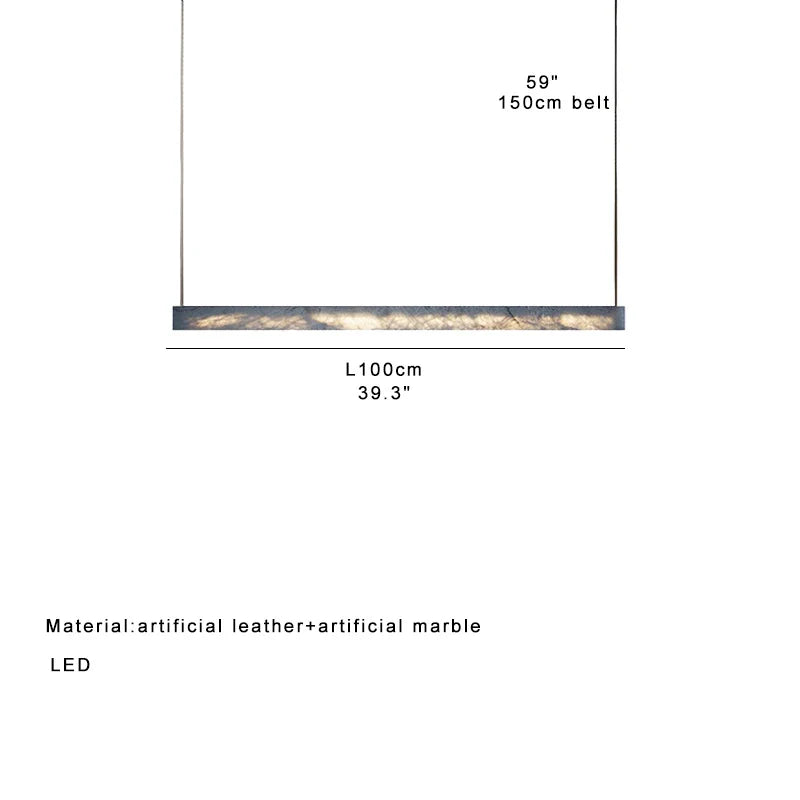 Afralia™ Marble Design LED Pendant Light for Home Decor and Office Spaces