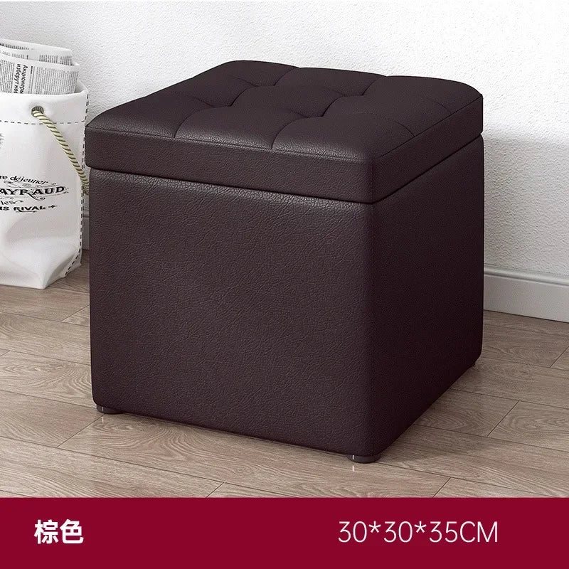 Afralia™ Small Storage Stool Ottoman Step Bench for Home, Sofa, Vanity - Portable & Stylish