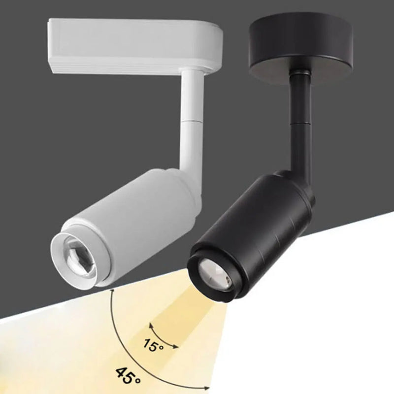 Afralia™ Adjustable Beam Angle Rail Track Spotlight for Clothing Shoes Shop Galleries