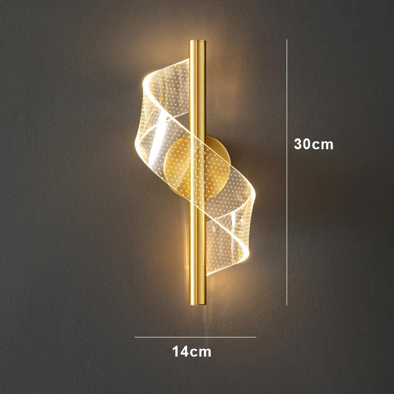 Afralia™ LED Indoor Wall Sconce Light for Bedroom Living Room Stairs Decoration