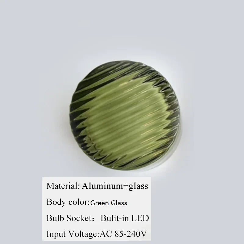 Afralia™ Moon Lamp LED Wall Lights Glass Aluminum Modern Miroir Mural