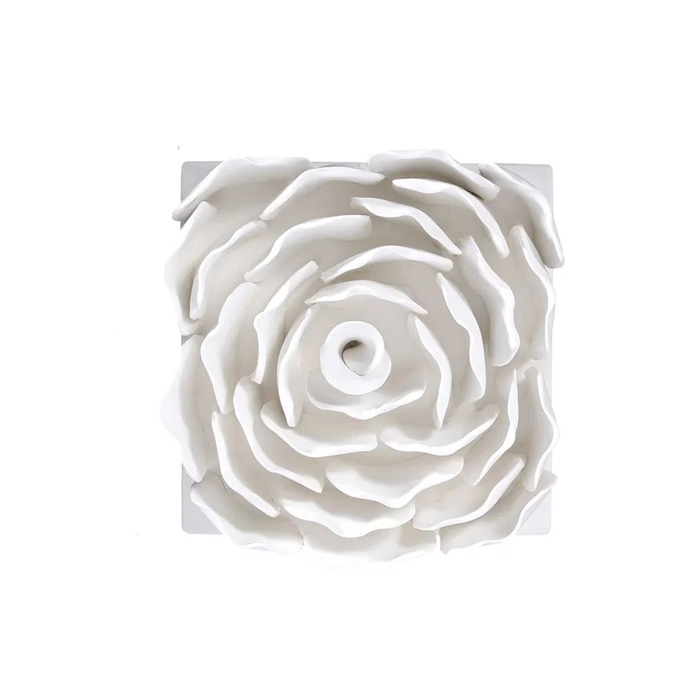 Afralia™ Ceramic Rose Wall Hanging Frame