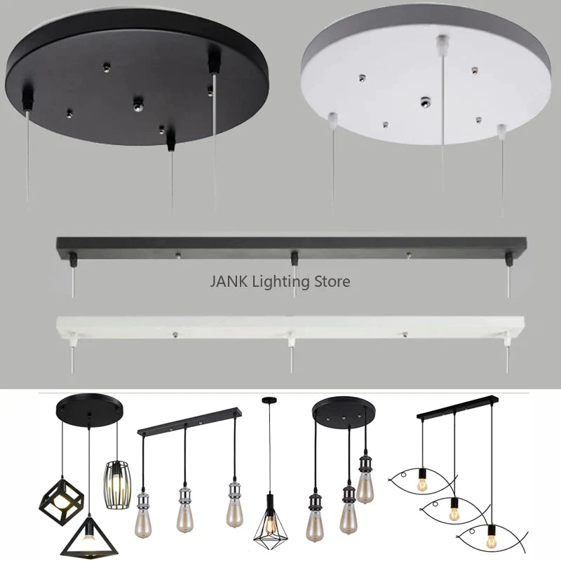 Afralia™ Ceiling Mount Canopy Plate for Multi-Head Pendant Chandeliers