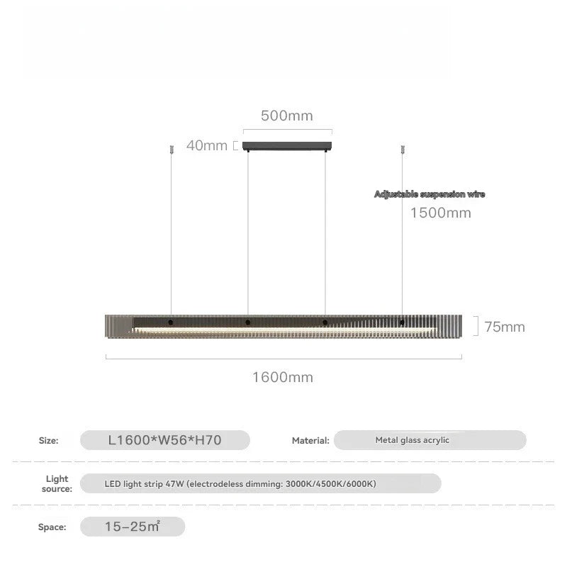 Afralia™ Gold Black Glass Pendant Light for Dining Room, LED Living Room Ceiling Decor