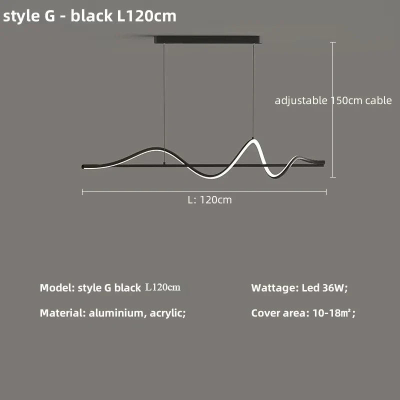 Afralia™ Minimalistic LED Pendant Light for Modern Dining Room Elegance