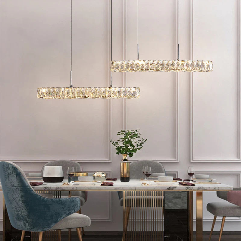 Afralia™ LED Crystal Chandeliers: Modern Luxury Lighting for Dining Room, Bar, and Home décor.