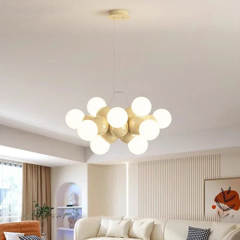 Afralia™ Elegant Chandelier Ceiling Pendant Light Fixture for Dining Room, Salon & Indoor Lighting