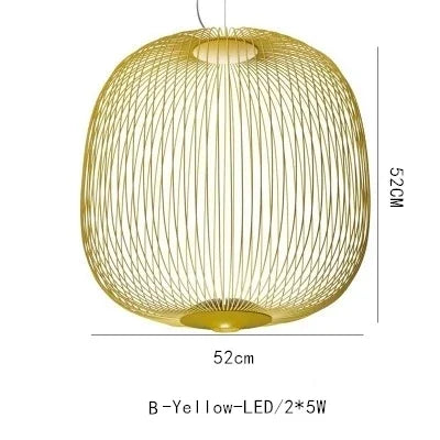 Afralia™ Industrial Birdcage Iron Table Lamp for Bar, Restaurant, Hotel - LED Lighting