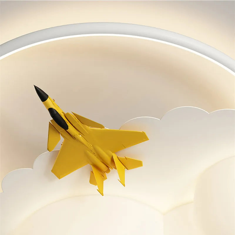 Afralia™ Kids Cloud Airplane Ceiling Light: Modern LED Bedroom Chandelier for Boys and Girls