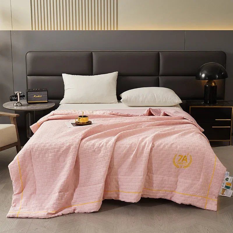 Afralia™ Summer Antibacterial Jacquard Embroidered Quilt, Maternal & Child Grade Luxury Comforter