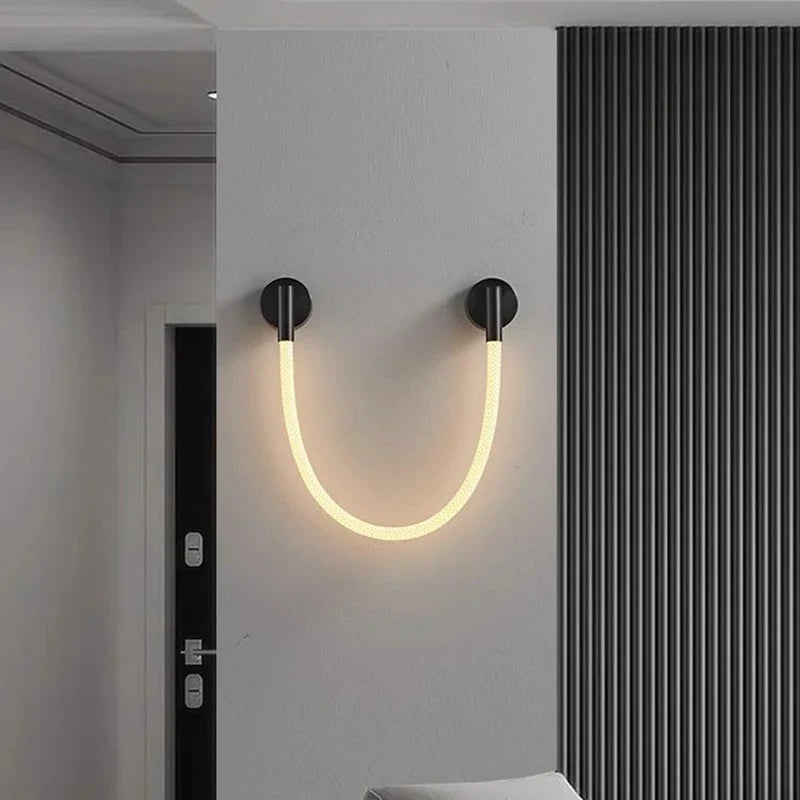 Afralia™ Soft Glow Silicone LED Wall Lamp - Modern Nordic Design