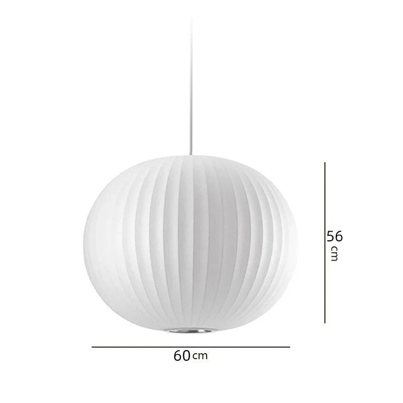 Afralia™ Bubble Silk Pendant Chandelier for Dining Living Room Kitchen Island & Bedroom