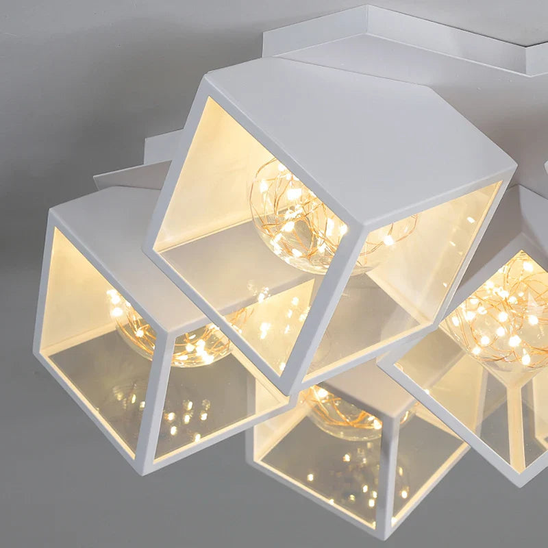 Afralia™ Nordic LED Ceiling Chandeliers Gypsophila Pendant Lights for Modern Home Décor