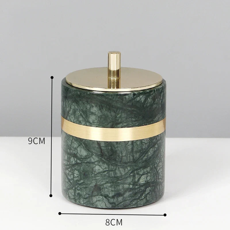 Afralia™ Luxury Gold Marble Bathroom Set with Accessories