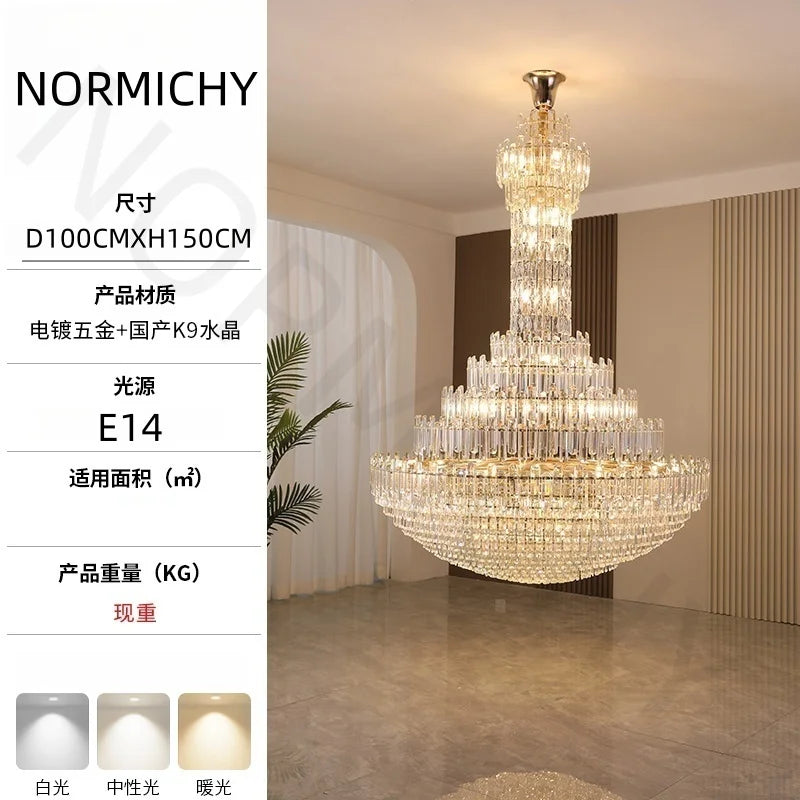 Afralia™ Crystal Chandelier | Nordic Modern Luxe Ceiling Light for Home Decor