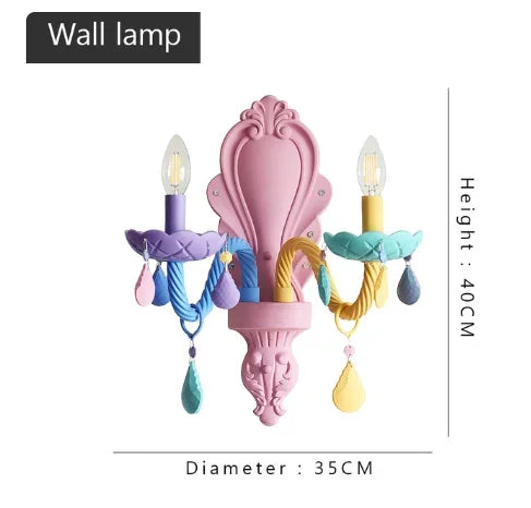 Afralia™ Nordic Children's Chandelier Girl Bedroom Living Room Indoor Pendant Light