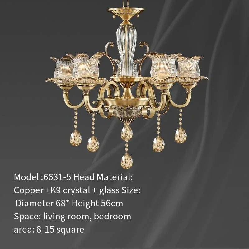 Afralia™ Crystal Chandelier: Elegant European Style for Living Room, Bedroom, and Dining Room