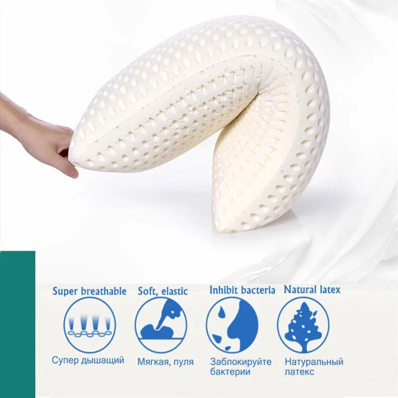 Afralia™ Orthopedic Latex Neck Pain Relief Pillow for Cervical Health and Support