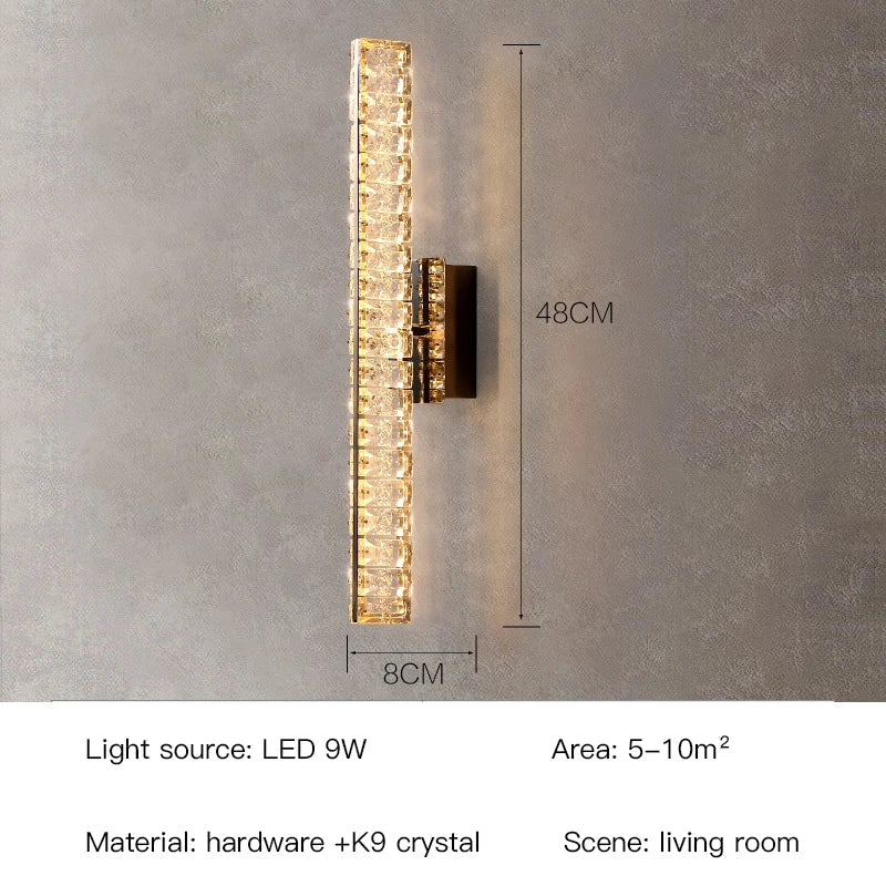 Afralia™ Crystal Wall Lamp: Elegant Lighting for Home, Hotel, or Office Decor