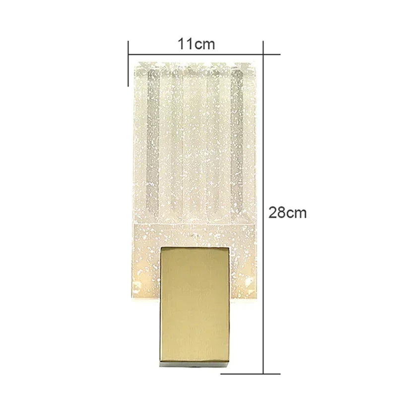 Afralia™ Light Water Ripple Glass Wall Lamp: Modern Luxury Indoor Lighting for Home Decor