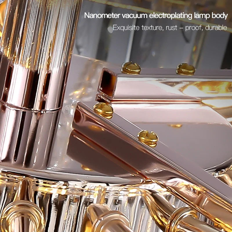 Afralia™ Luxury Crystal Chandelier Modern Simple Dining Room Bedroom Light