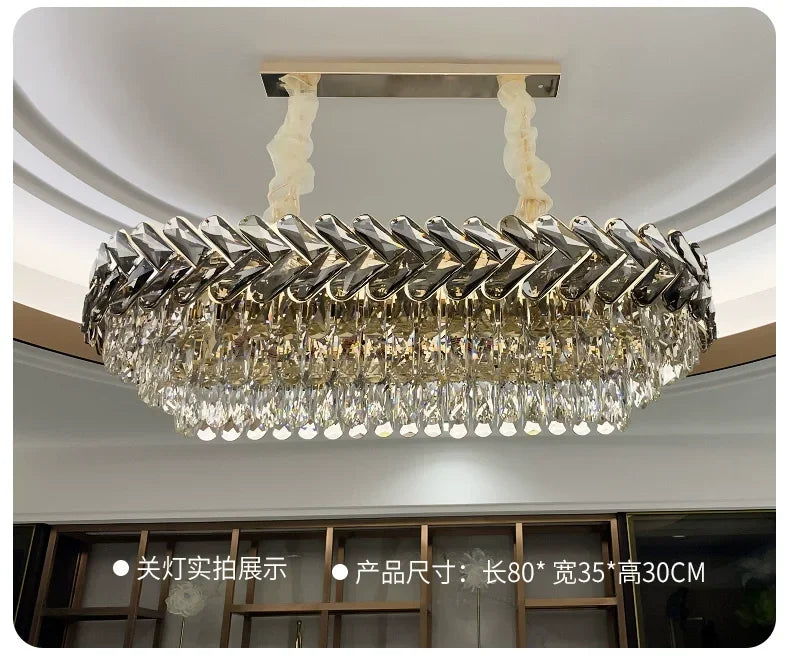 Afralia™ Modern LED Crystal Chandelier - Luxury Lighting Fixture for Home Décor
