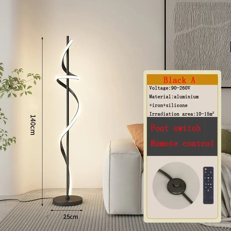 Afralia™ LED Revolve Floor Lamp for Bedroom Living Study Indoor Decor