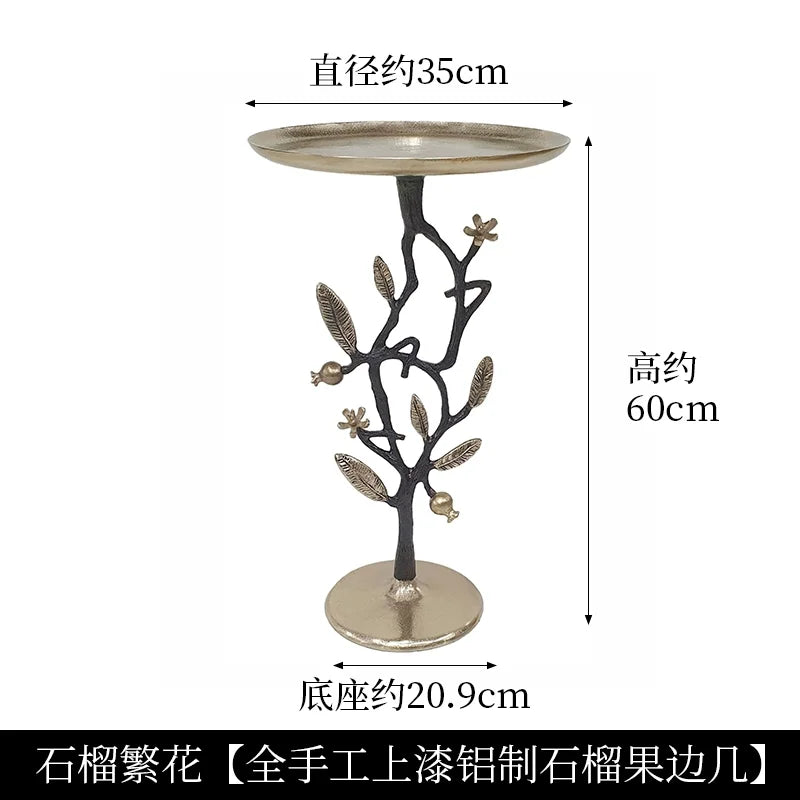 Afralia™ Brass Bird Side Table - Luxury Living Room Sofa Table for Creative Home Decor