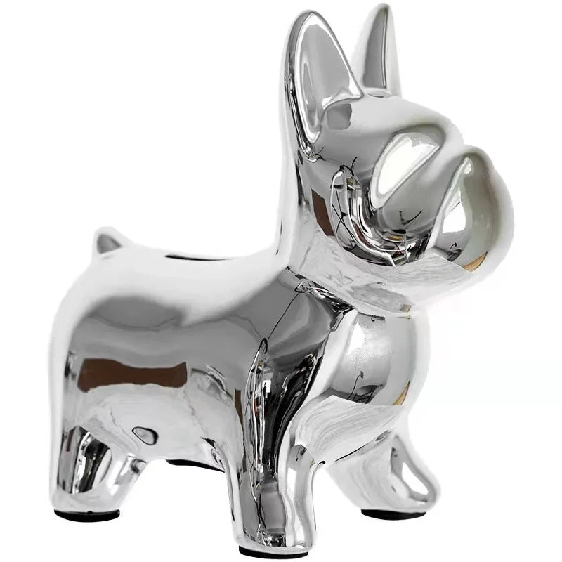 Afralia™ Luxury French Bulldog Piggy Bank for Modern Home Decor