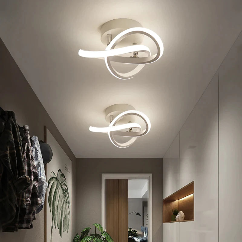 Afralia™ LED Strip Ceiling Lights: Modern Minimalist Home Decor Lamps for Living Room, Staircase, Balcony