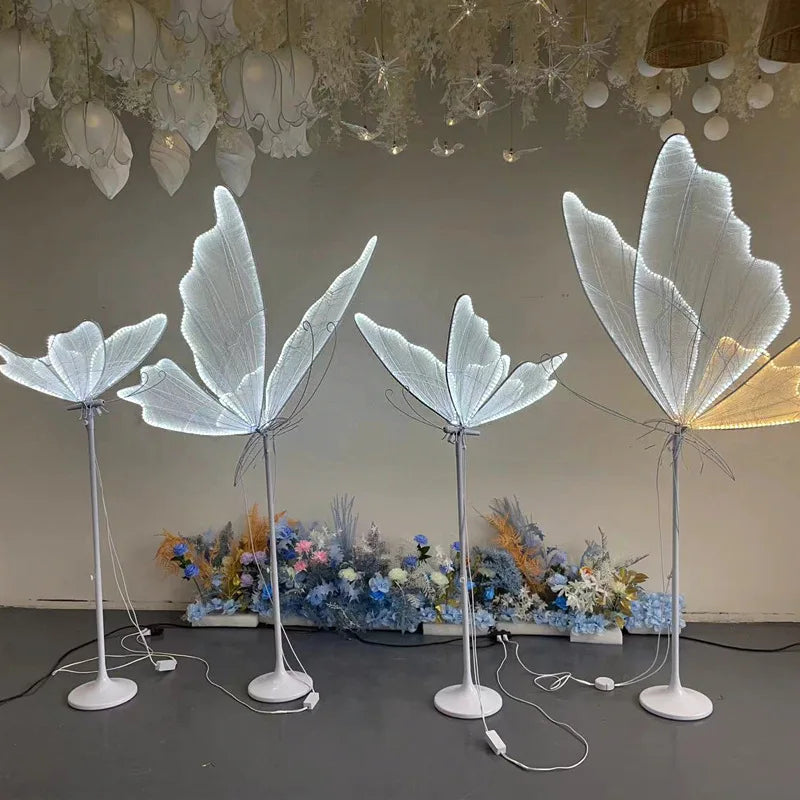 Afralia™ Romantic LED Butterflies Floor Lamp for Wedding Party Stage Lights