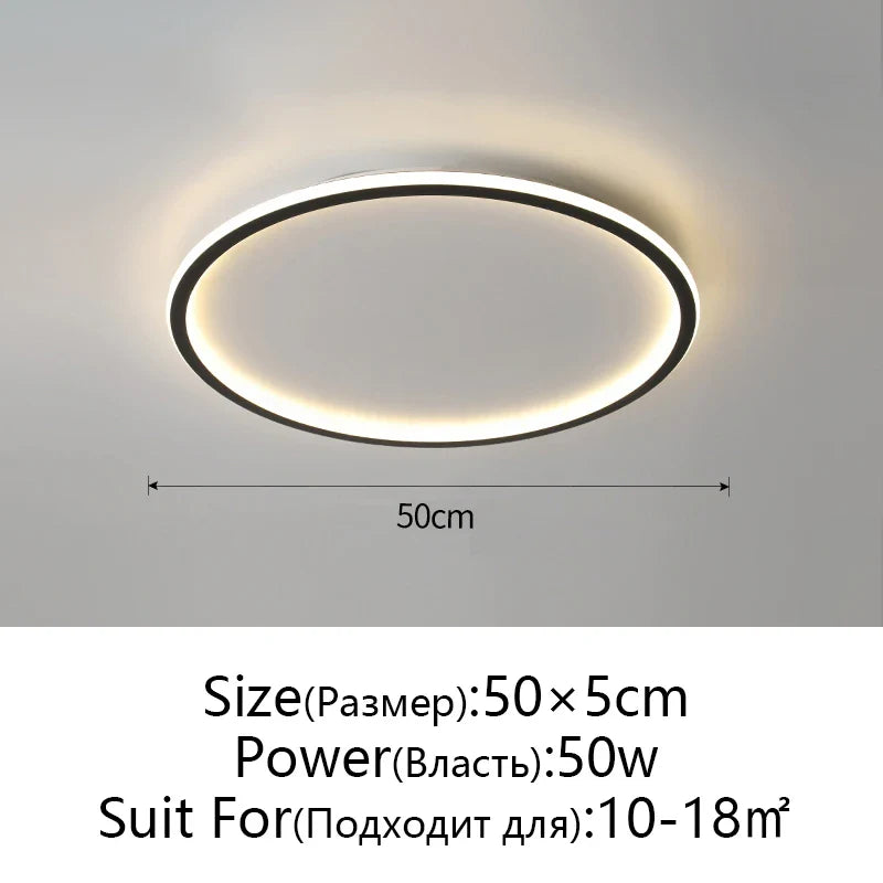 Afralia™ Dimmable LED Ceiling Light for Modern Nordic Home Living Room Lighting