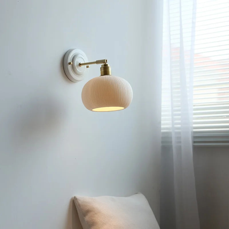 Afralia™ Ceramic Wall Lamp LED Bathroom Mirror Stair Light Nordic Wandlamp Appliques