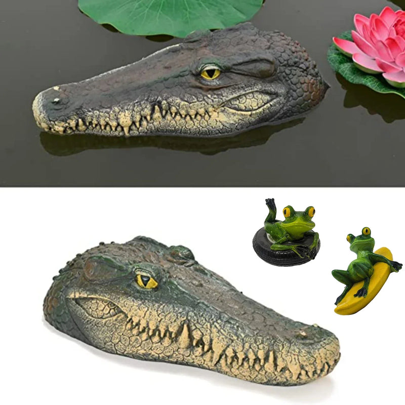 Afralia™ Garden Water Floating Animal Statue Crafts for Outdoor Decor and Pond Decoration