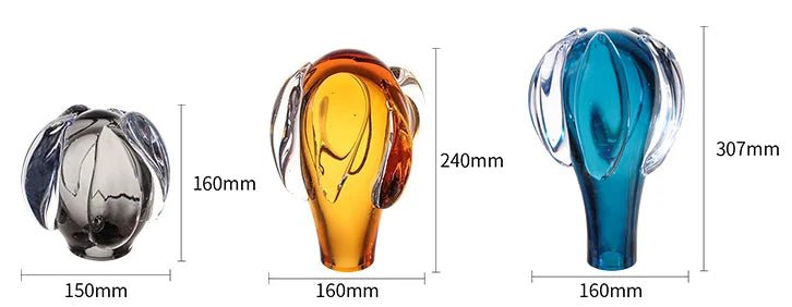 Afralia™ Glass Vase Hot Air Balloon Home Decor Accessory