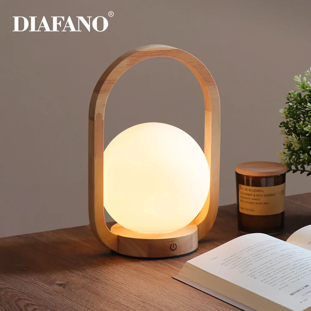 Afralia™ Touch Dimmable LED Portable Night Light for Bedside Table