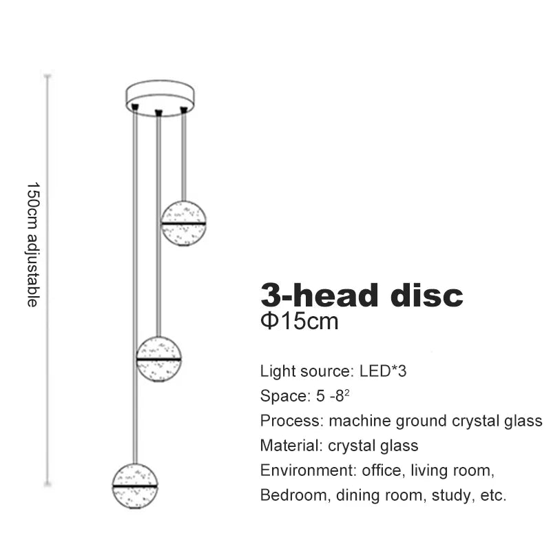 Afralia™ Crystal Ball LED Chandelier for Modern Living Room & Bedroom décor