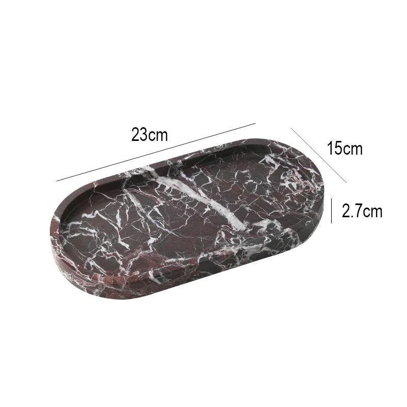 Afralia™ Marble Stone Fragrance Diffuser Travertine Sphere Incense Burner with Tray