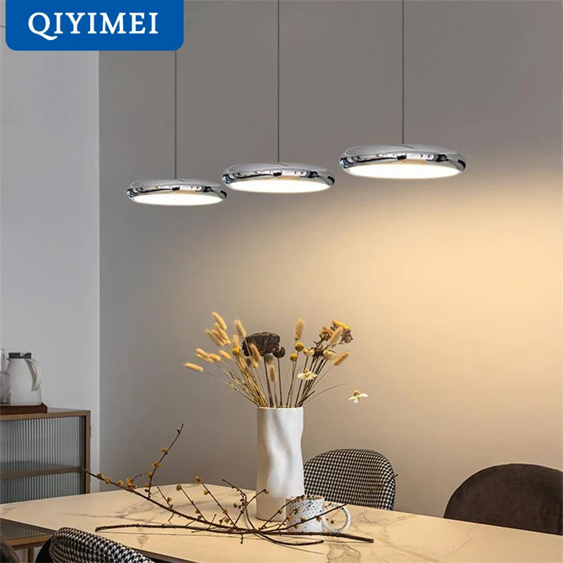 Afralia™ Black Finish LED Pendant Lights for Home Decoration Indoor Lighting