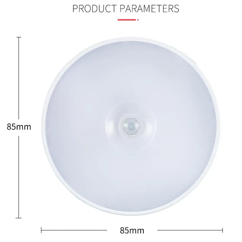 Afralia™ Motion Sensor LED Cabinet Night Light, Rechargeable USB, Wireless Wall Lamp