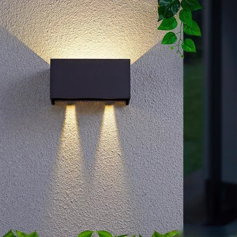 Afralia™ Outdoor Wall Lamp: Modern Up/Down Light with Adjustable Brightness