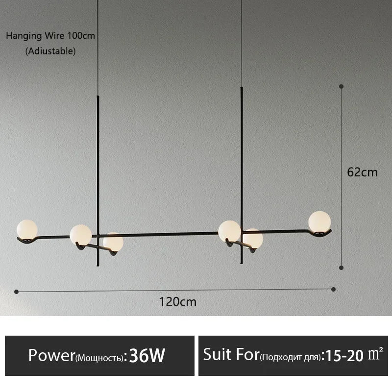 Afralia™ Modern Black Gold LED Ceiling Chandelier for Bedroom Living Dining Room