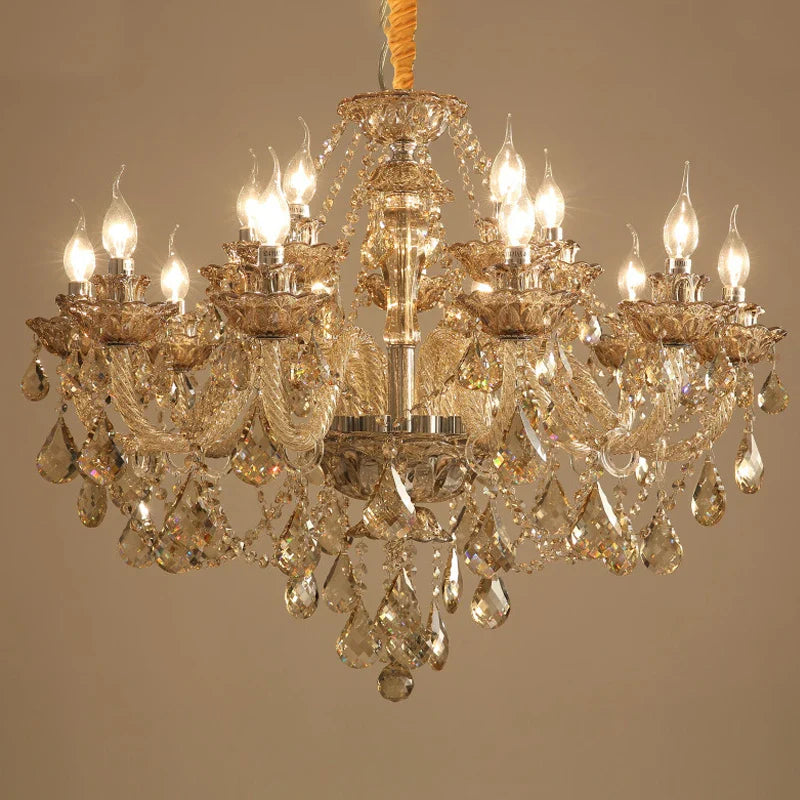 Afralia™ Crystal Chandeliers: Luxury LED Ceiling Pendant Lights for Elegant Villa Living Room
