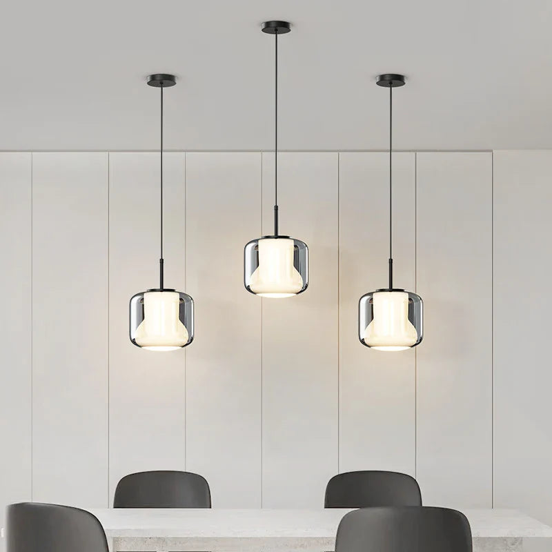 Afralia™ Nordic Glass Pendant Lights for Modern Living Room and Bedroom Lighting