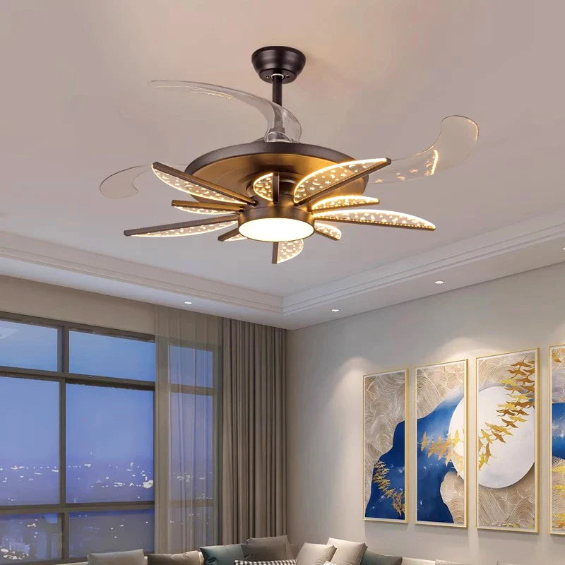 Afralia™ Kids Bedroom Ceiling Fan with Remote Control and LED Light