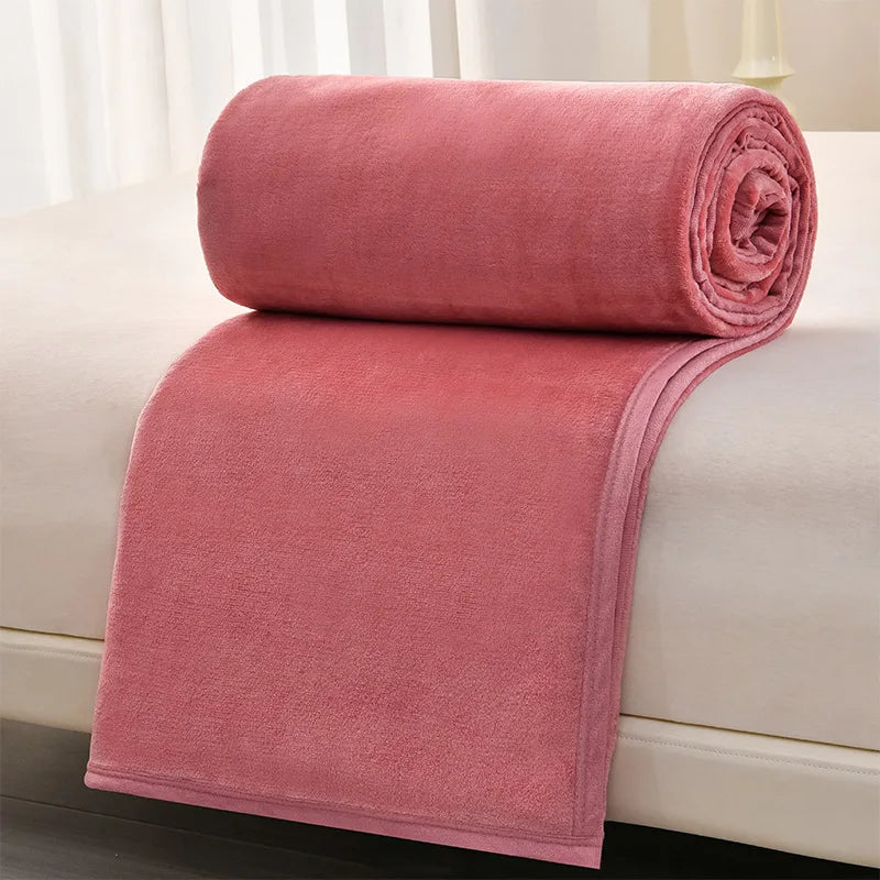 Afralia™ Cozy Flannel Blanket: Multi-Functional Sofa Cover for Adults